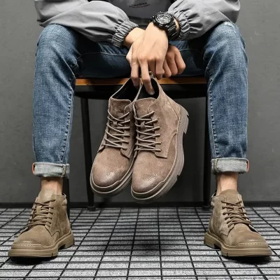 کفش نیم بوت مردانه