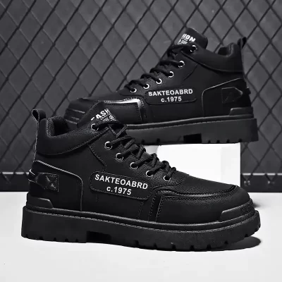 نیم بوت مشکی مردانه