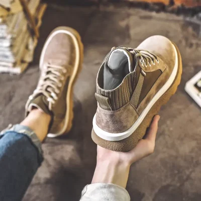 نیم بوت قهوه ای مردانه ترند وارداتی