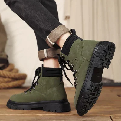 نیم بوت شیک مردانه یشمی