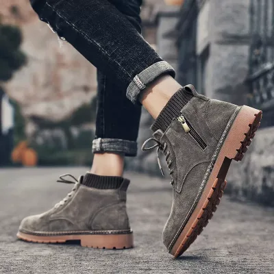 عکس مدل نیم بوت مردانه چرم اصل وادراتی