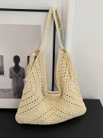 عکس کیف بافتنی دوشی توری دخترانه و زنانه خارجی
