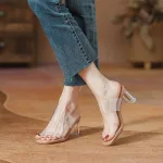 مدل صندل طلقی قهوه ای پاشنه بلند زنانه و دخترانه اصل