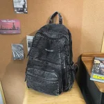 عکس کوله پشتی جین مردانه و زنانه مشکی اورجینال