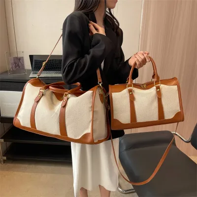 قیمت کیف مسافرتی زنانه و دخترانه دستی و دوشی قهوه ای مد سال