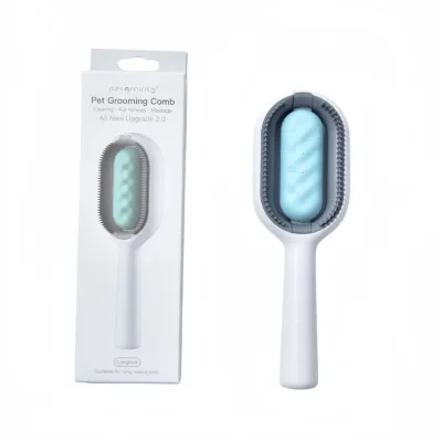 قیمت شانه و پرزگیر سگ و گربه وارداتی رنگ آبی