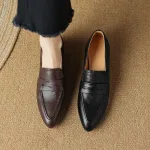 خرید کفش رسمی چرم زنانه پاشنه کوتاه اصل