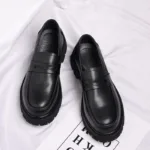 قیمت کفش لوفر چرم مشکی مردانه اصل و خارجی